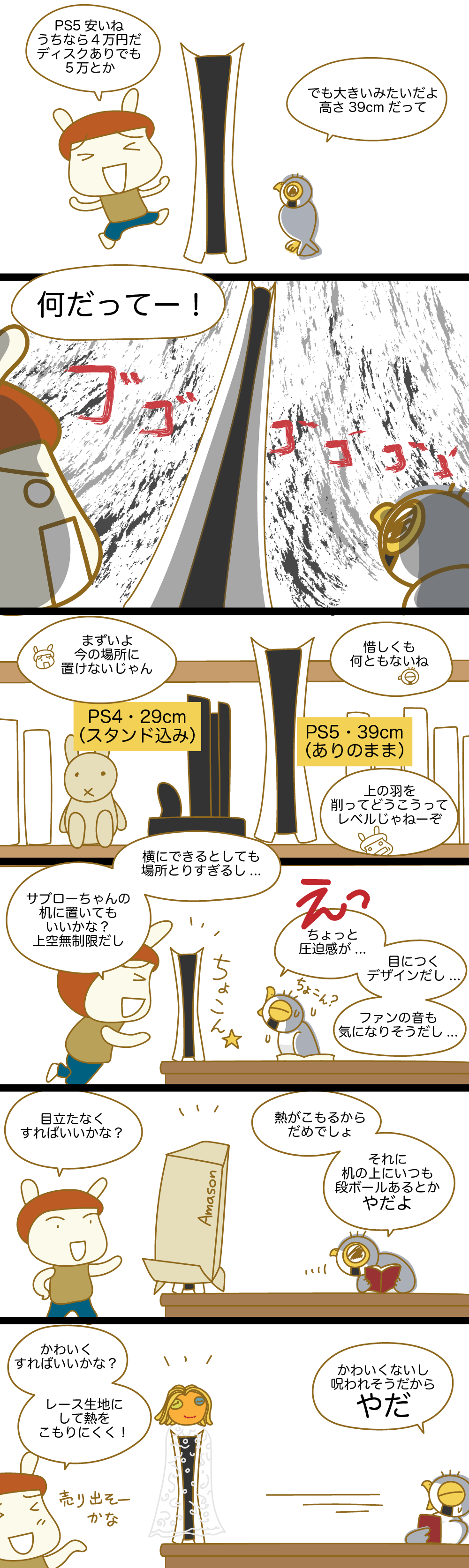 PS5がでかい（漫画）